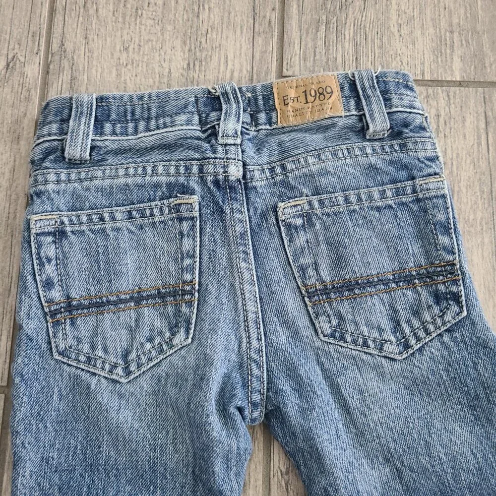 🏷 3/$15 or 5/$20 The Children's Place baby Christmas blue jeans size 18-24M